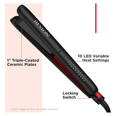Revlon Smoothstay Hair Straightener Coconut Oil Infused 1 Inch | 271287