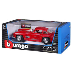 Bburago Mercedes-Benz 300 SL 1954 1:18 Die-Cast Model Car - Red