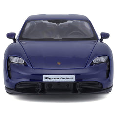 Bburago Porsche Taycan Turbo S 1:24 Die-Cast Model Car - Blue