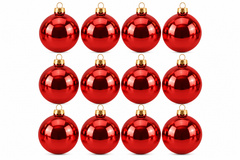 Christmas Ball Ornament Set 12pcs 4cm - Red | AR2/4012A/R