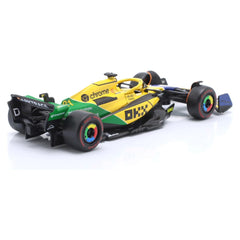 Bburago McLaren MCL38 #81 Oscar Piastri 2024 Monaco GP Senna 30th Anniversary Livery 1:43 Die-Cast Model Car