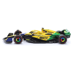 Bburago McLaren MCL38 #81 Oscar Piastri 2024 Monaco GP Senna 30th Anniversary Livery 1:43 Die-Cast Model Car