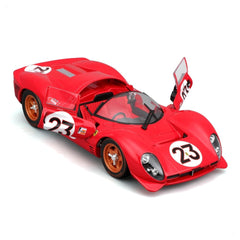Bburago Ferrari 330 P4 #23 Daytona 1967 1:24 Die-Cast Model Car - Red