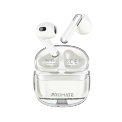 Promate High Definition Transparent TWS Earbuds White | TRANSPODS.WHITE