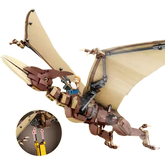 MJI, Creative LEGO-style construction sets, Dinosaur World Park Ptero Sauria Dragon Smaug Building Block Set - 769pcs | MJI-13006