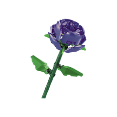 MJI, Creative LEGO-style construction sets, 13030 Flower Building Set - 77 Pcs, Purple | MJI-13030