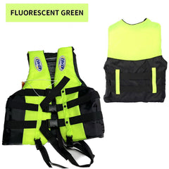 Adjustable Water Sports Buoyancy Vest 3XL Green | ALAH-XXXL