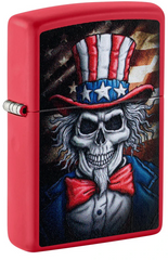 Zippo Uncle Sam Skull Design Windproof Lighter | 46696