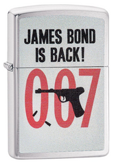 Zippo James Bond 007 Windproof Lighter - Brushed Chrome | 29563