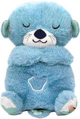 Soft Sleeping Bear Plush Toy - Blue | 312-2