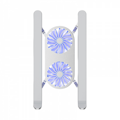 WIWU S400 PRO 2 IN 1 laptop stand with Fan ,Silver | S400PRO