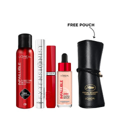 L'Oréal Paris Infallible Tinted & Locked Look Bundle + Free Pouch
