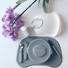 Twistshake Learn Cutlery Stainless Steel 12+m Pastel , Grey | 78214