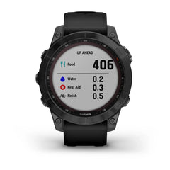 Garmin Fenix 7X Sapphire Solar GPS Smart Watch Fiber-Reinforced Polymer with Black DLC Titanium Band