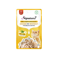 Signature 7 Chicken with Whitebait in Gravy for Breath Control Cat Food 12×50g | POU014