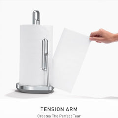 Simplehuman Standing Paper Towel Holder with Spray Pump, Brushed Stainless Steel