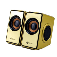 Kisonli T-007 2*3W Wired USB Computer system Speakers 4 - Gold | T-007