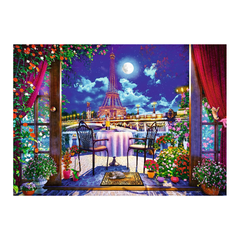 Trefl Puzzle Tea Time: Paris in The Moonlight - 1000 Pieces | 10843