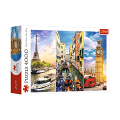 Trefl Puzzle: Travel Through Europe - 4000 Pieces | 45009