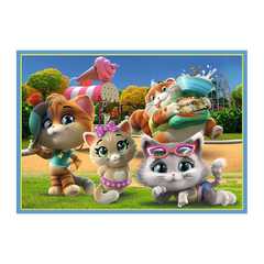 Trefl 4-in-1 44 Cats Figures Puzzle - 35-70 Pcs | 34612