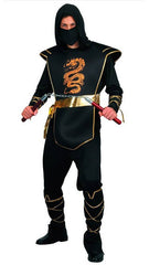 Black & Gold Ninja Costume | 093403