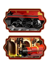 MJI, Creative LEGO-style construction sets, Harry Potter Magic Train Building Set - 929pcs | MJI-13017