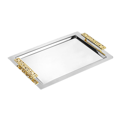 Dorsch Oriental Gold 18/10 Stainless Tray | DH-03216