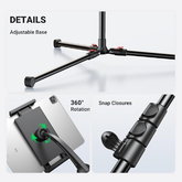 UGREEN 2 In 1 Tripod Stand with two holders, one for phone and one for tablet, Adjustable Height up to 170cm | 15647