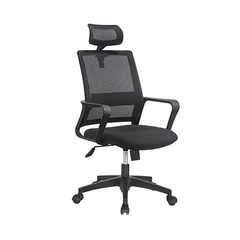 Valencia High-Back Chair, Black Mesh | XG-105A (115)
