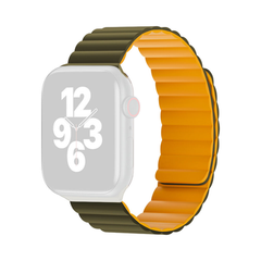 WIWU Magnetic Silicone (42-44-45-49mm) Watch Band - Navy+yellow | Wi-WB001
