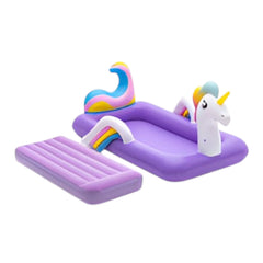 Unicorn Air Bed for Children - Purple, 196 x 104 x 84 cm | 67713