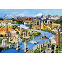 Puzzle W RS: World Landmarks L 505 | 4767111