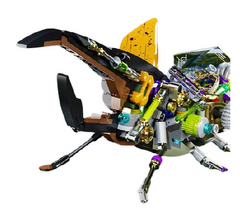 MJI, Creative LEGO-style construction sets, Beetle Half of the Study Building Block Set - 862PCS | MJI-13053