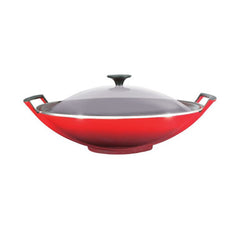 Le Creuset Wok with Glass lid Cherry 36cm Cherry | 0024147126409