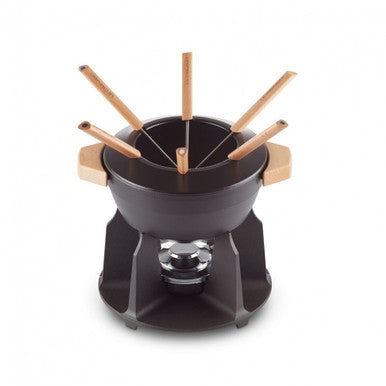 Le Creuset Fondue Wood Handle 2L Black | 0024147240242