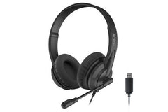 A4Tech HU-10 Stereo Headset, Black | HU-10