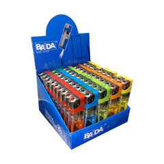 Baida Electronic Gas Lighter with LED Light - 50 Pieces | YHL-307