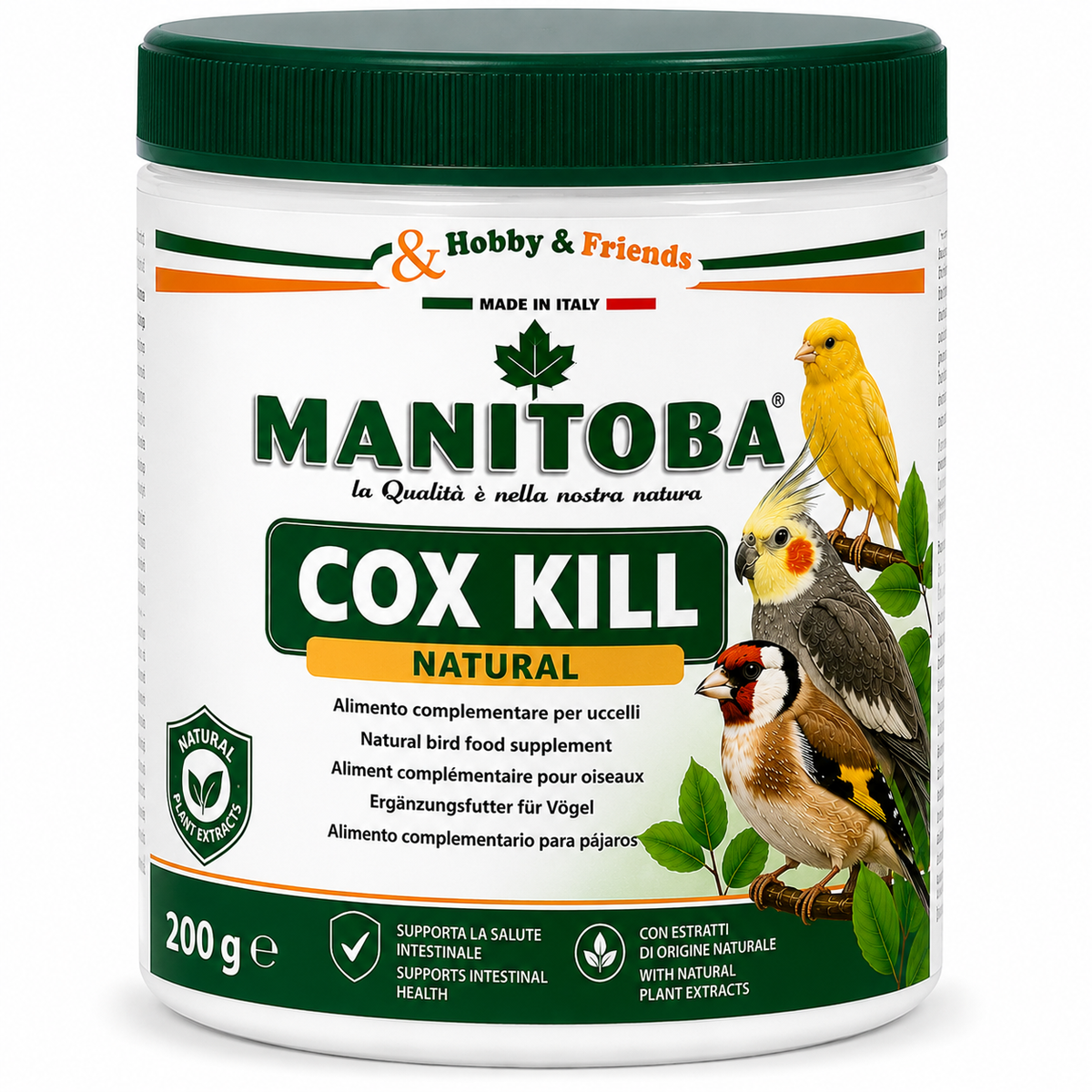 Manitoba Cox Kill Natural Bird Food Supplement 200 g | 22616