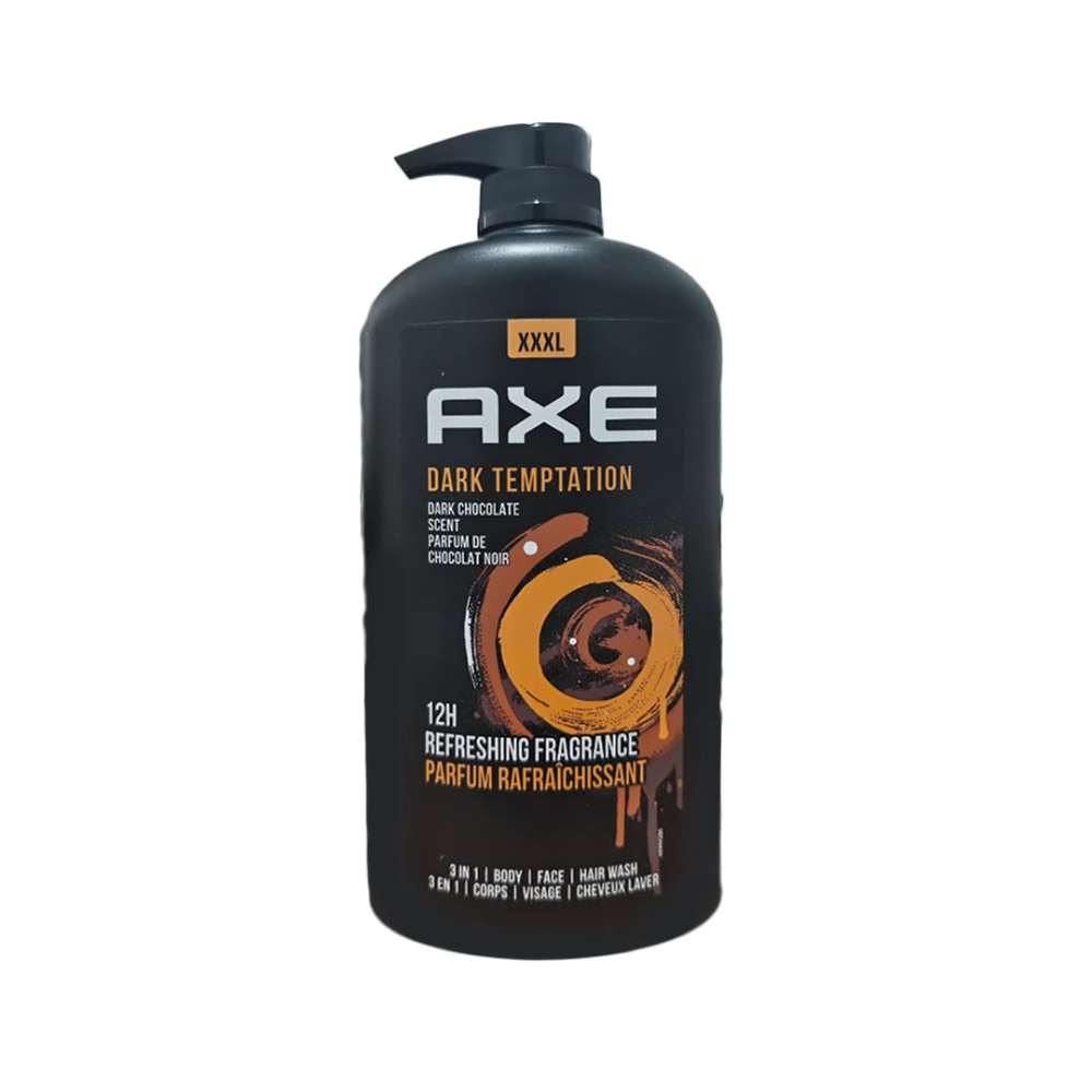 AXE Men 3-in-1 Body Wash Dark Temptation, 1L