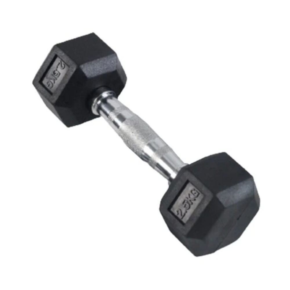Hex Rubber Coated Dumbbell