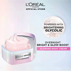 L’Oreal Paris Glycolic Bright Glowing Night Cream - 50ml