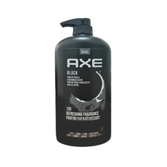 AXE Men 3-in-1 Body Wash Black, 1L