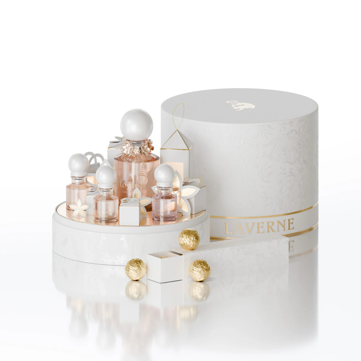 طقم هدايا مجموعة لافيرن لويرد – عطر 125 مل + 3×10 مل + بخور