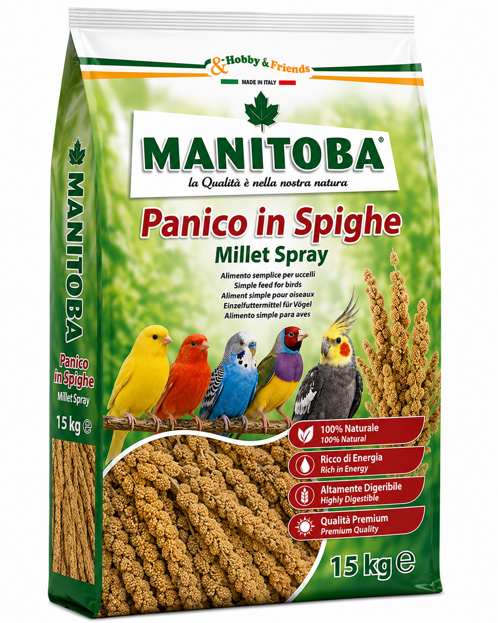 Manitoba Panico in Spighe Millet Spray Bird Food 15 Kg | 31820