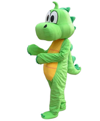 Cartoon Dinosaur Mascot Costume - Green Full Body Character Suit | AL1199