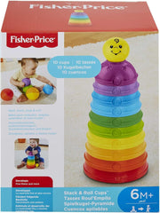 Fisher-Price Stack & Roll Cups Baby Stacking Toy | K7166