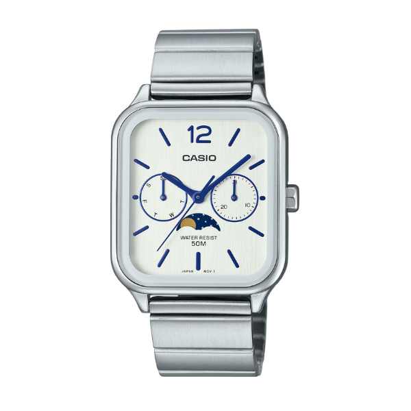 Casio Men 3-Hand Multi-Dial Watch - White / Silver | MTP-M305D-7AVDF
