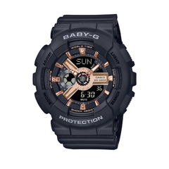 Casio Baby-G Women Analog-Digital Watch - Black / Rose Gold | BA-110XRG-1ADR