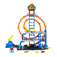 Hot Wheels City Mega Loop Garage Multi-Level Playset | MTHWJBM74