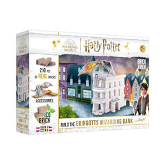 مجموعة مكعبات البناء Trefl Brick Trick Harry Potter Gringotts Wizarding Bank مكونة من 210 قطعة | 61674